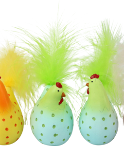 1418 HÜHNER DOTS S/6
